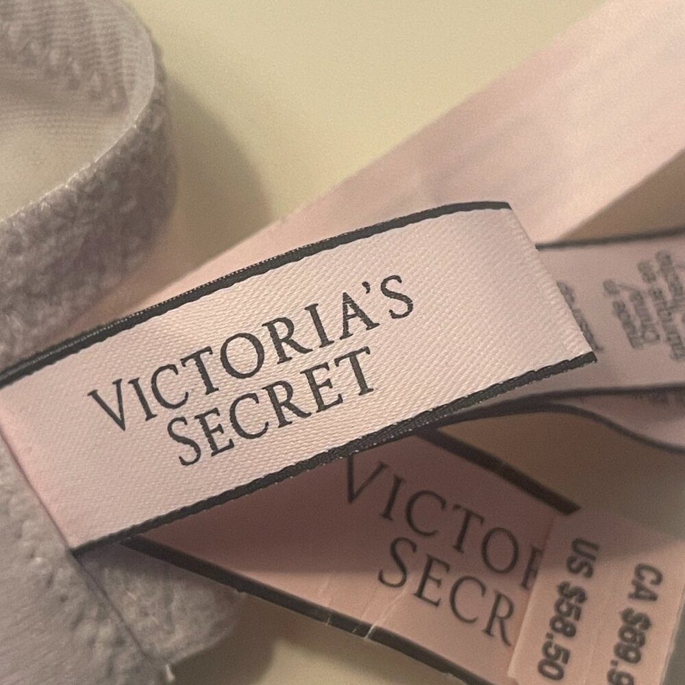 Victoria Secret Dream Angels Push Up Bra 32DD Pearlescent Silver / Grey - Picture 8 of 8